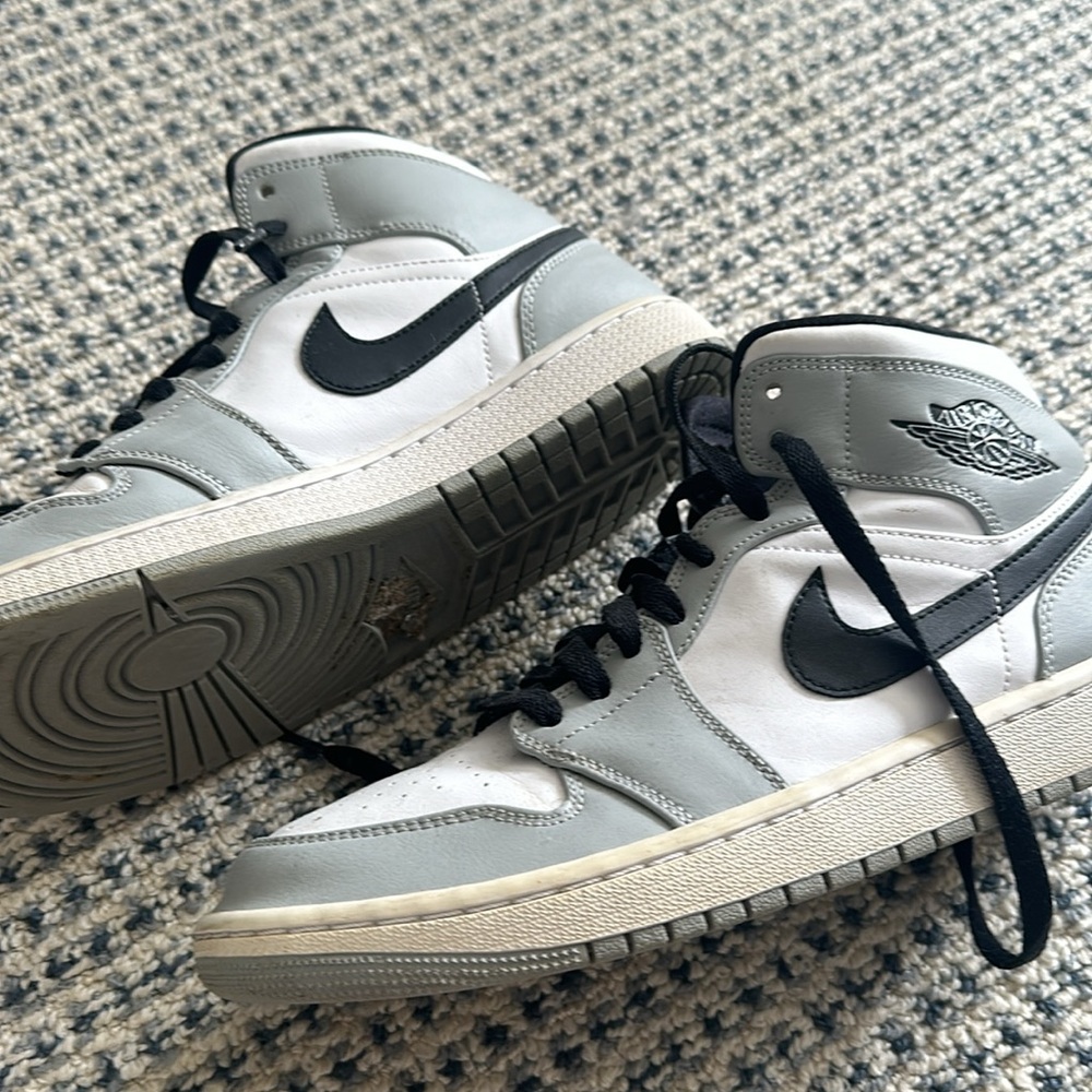 Nike Gray and White Athletic Shoes
